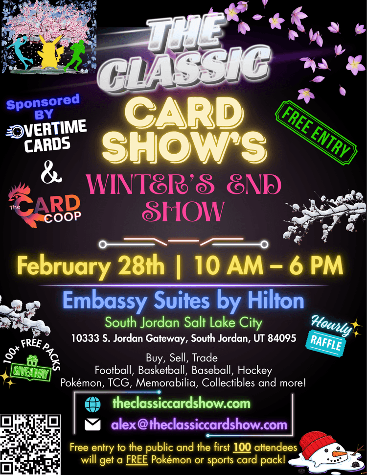 The Classic Card Show - Winter's End Show Event Flyer