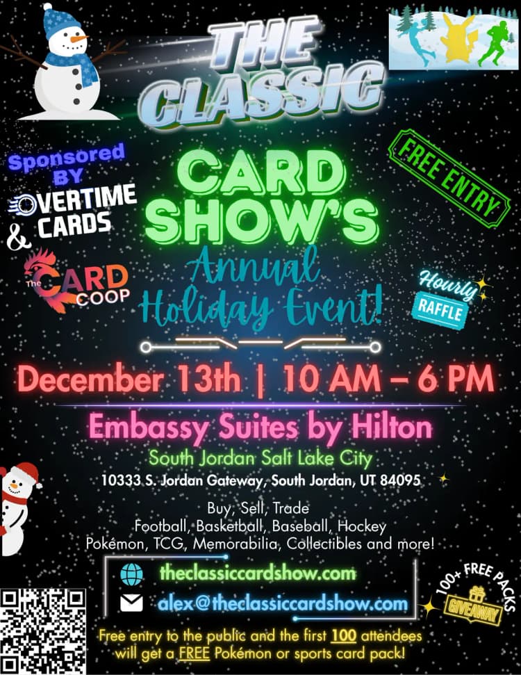 The Classic Card Show - Annual Holiday Event! Event Flyer