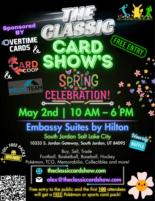 The Classic Card Show - Springtime Celebration Event Flyer