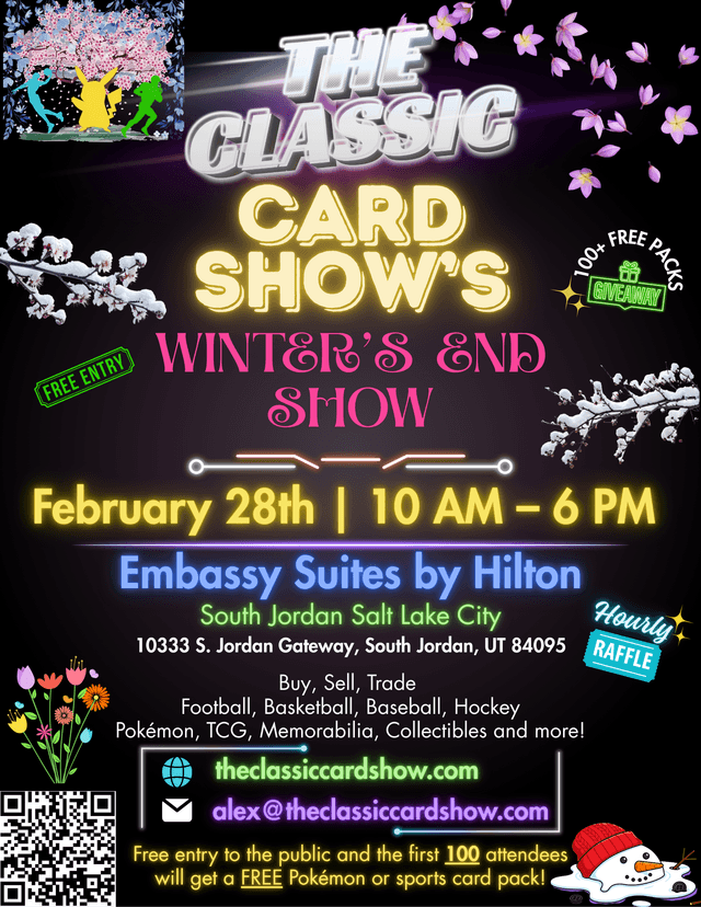 The Classic Card Show - Winter's End Show Event Flyer